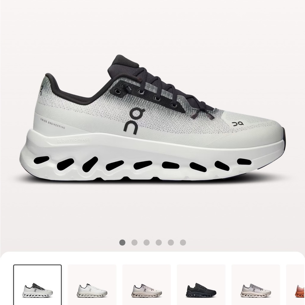 On Running Gray and Black Athletic Shoes